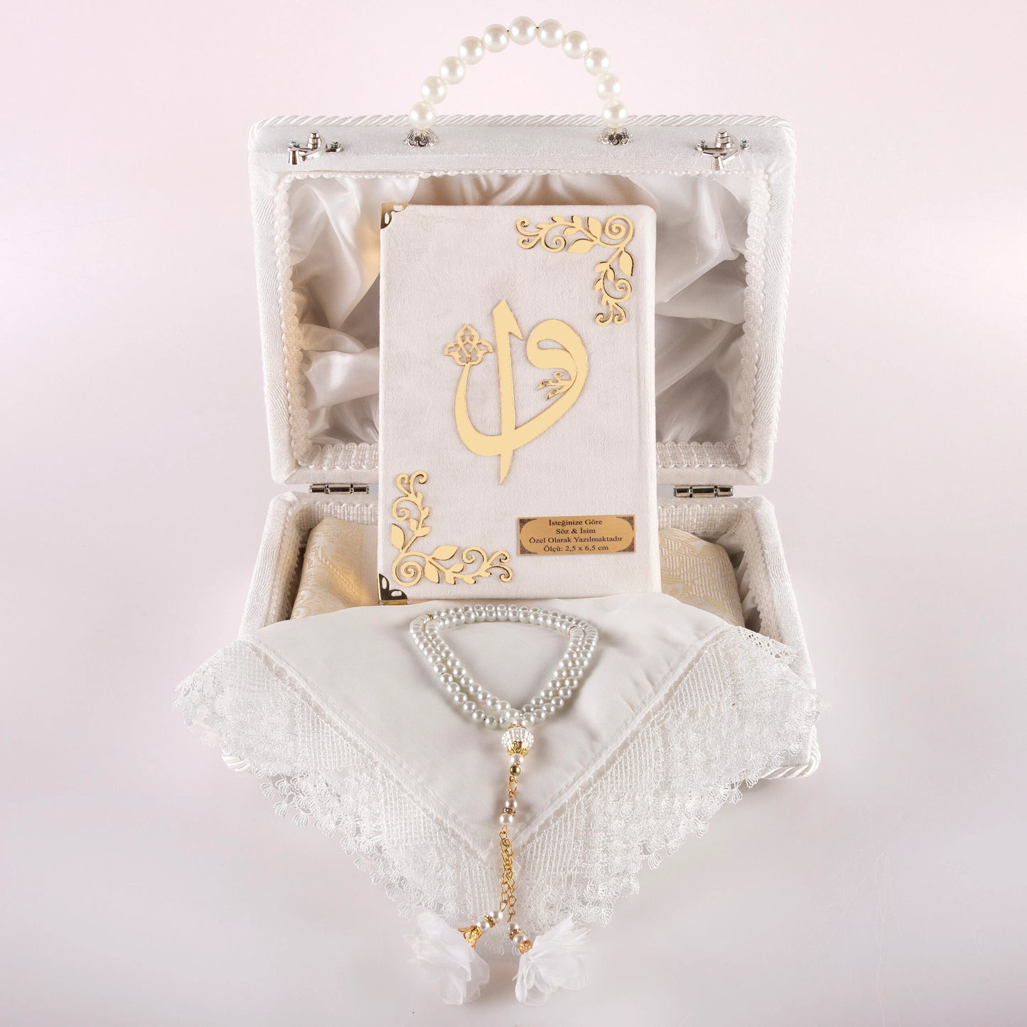 Çeyizlik Kur'an Seti - Beyaz