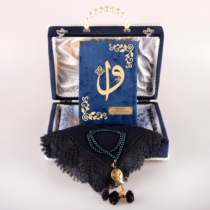 Çeyizlik Kur'an Seti - Mavi