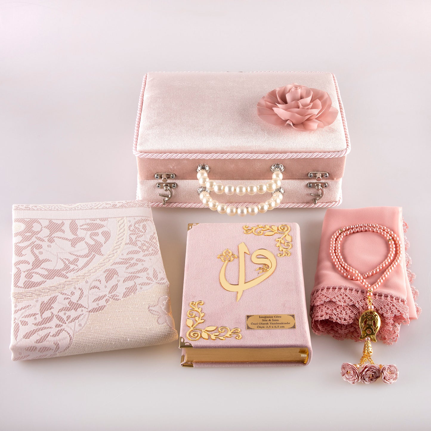 Çeyizlik Kur'an Seti - Pembe