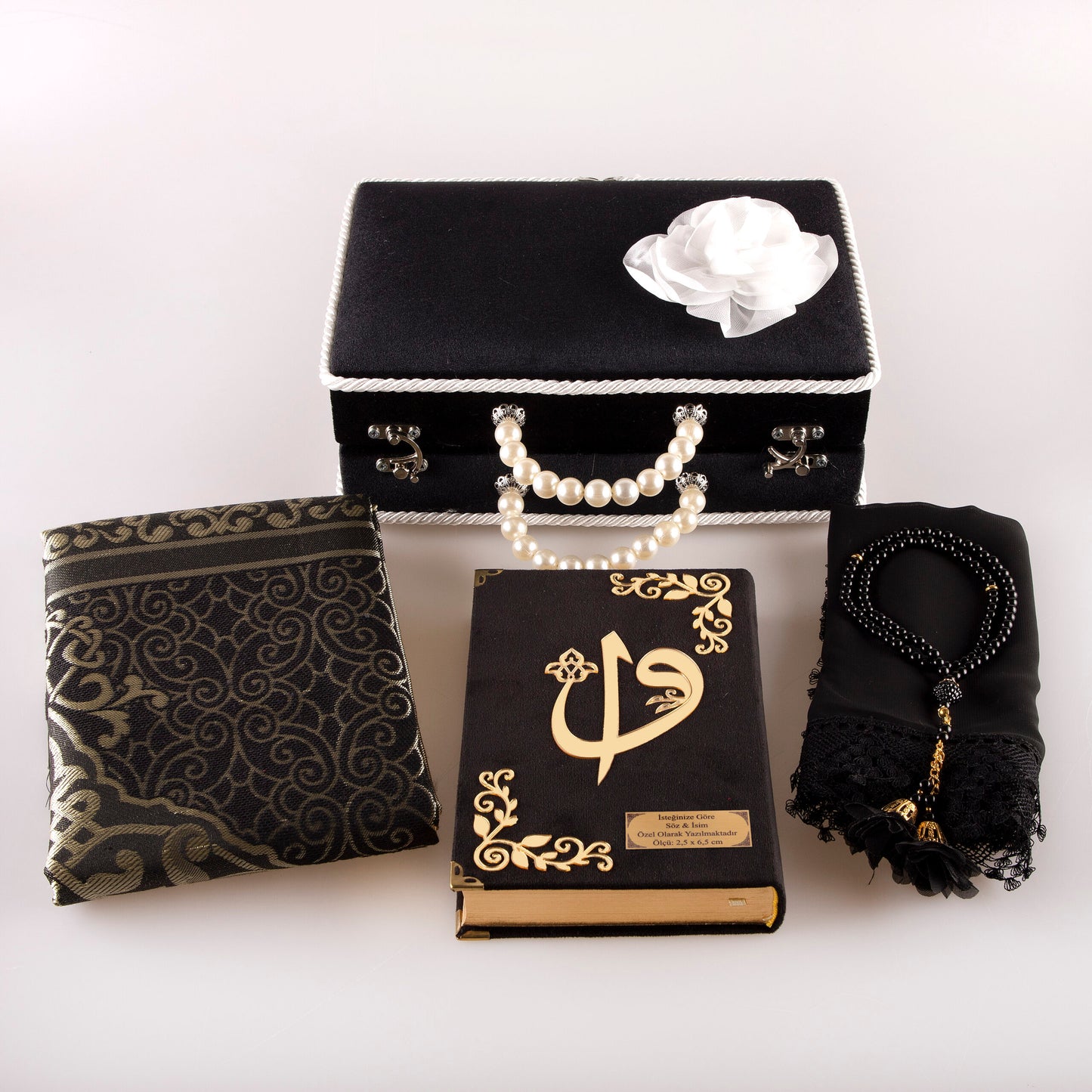 Çeyizlik Kur'an Seti - Siyah