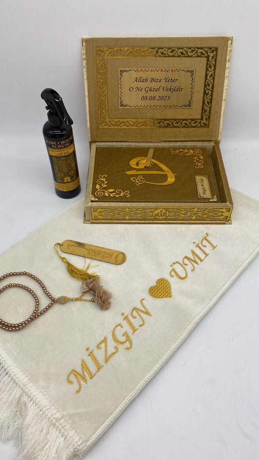 Çiftlere Özel Kur'an Seti - Gold