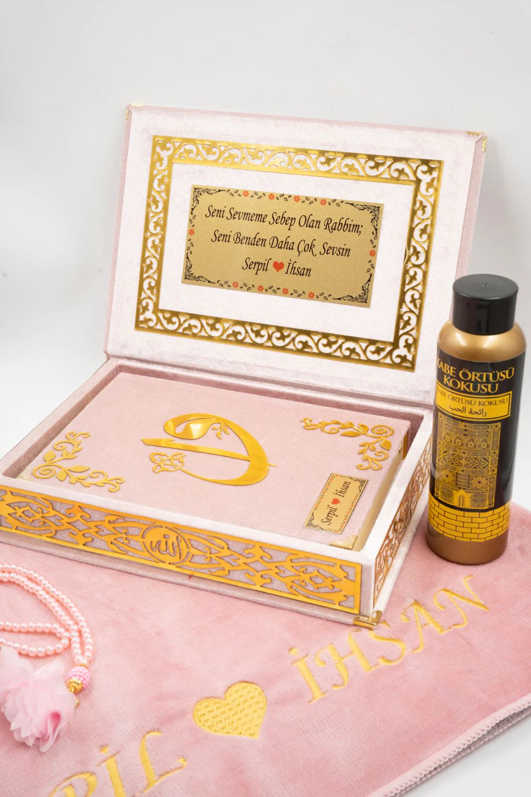 Çiftlere Özel Kur'an Seti - Pembe