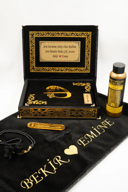 Çiftlere Özel Kur'an Seti - Siyah