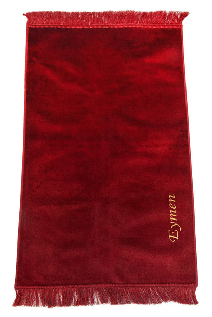 İsme Özel İşlemeli Seccade - Kırmızı