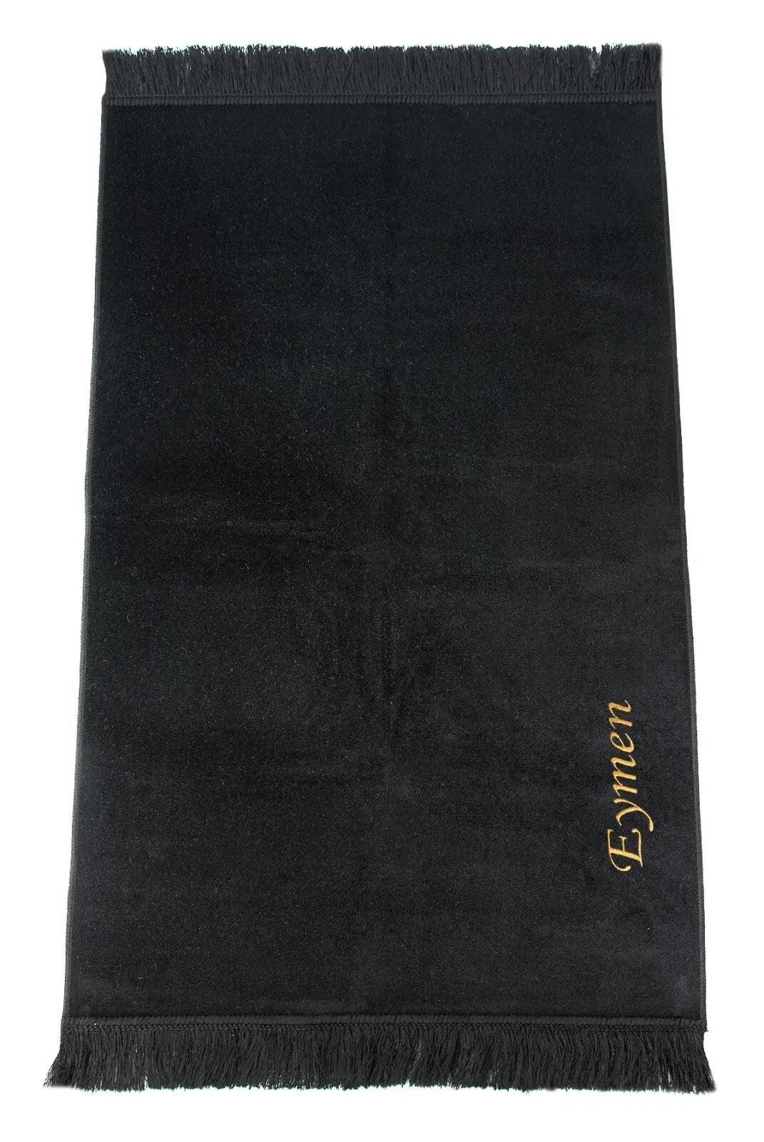 İsme Özel İşlemeli Seccade - Siyah