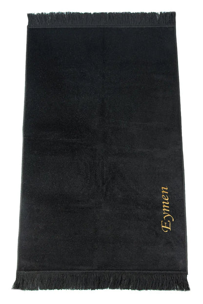 İsme Özel İşlemeli Seccade - Siyah