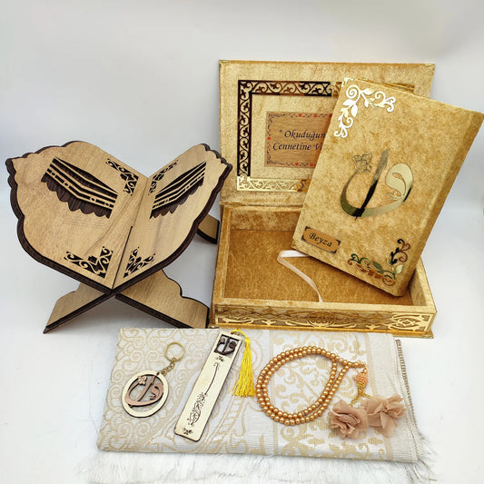 Rahleli Tam Kur'an Seti - Gold